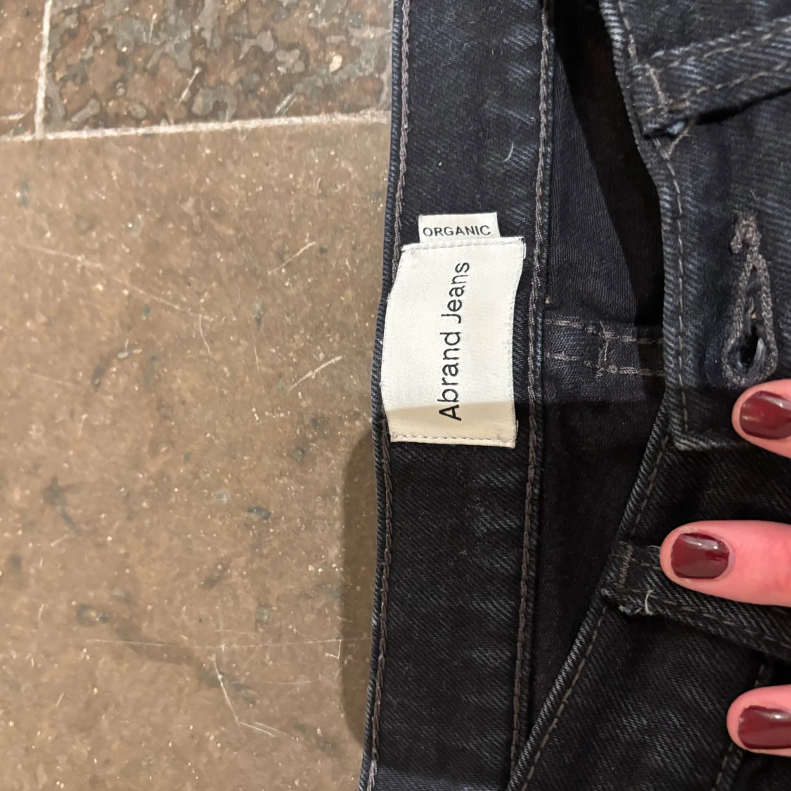 Svarta straight jeans från Abrand - 3