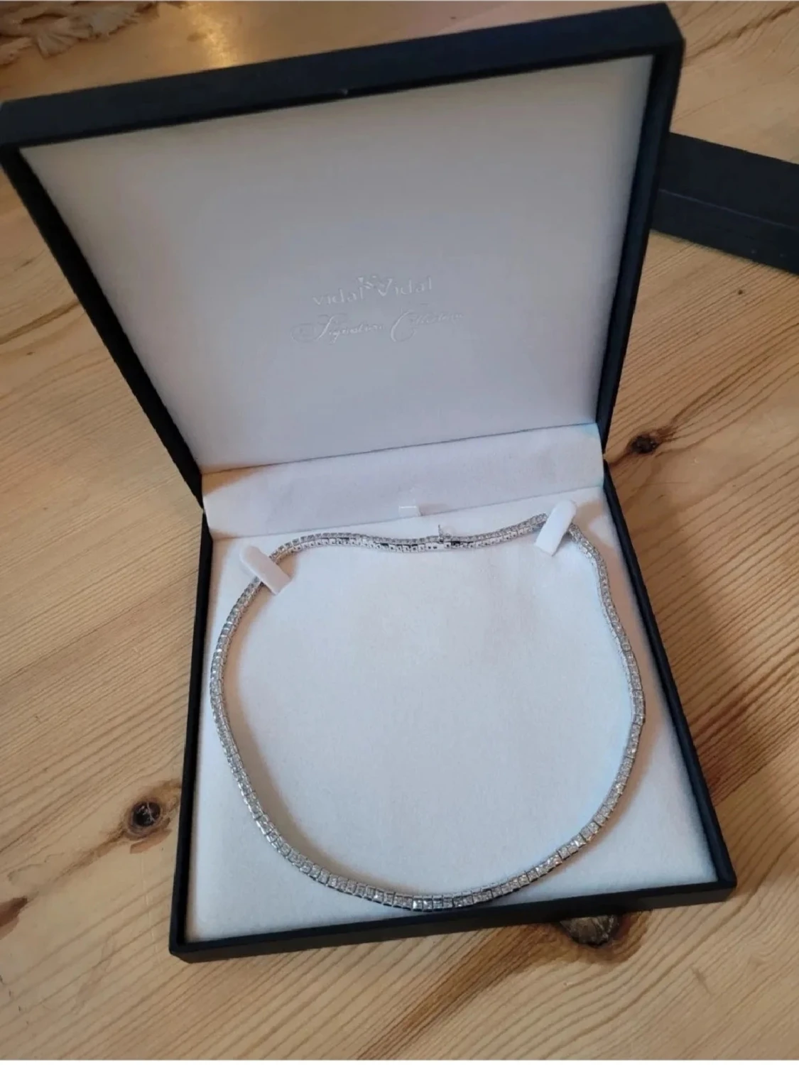 Silverfärgad platina-pläterad halskedja Vidal & Vidal - 2