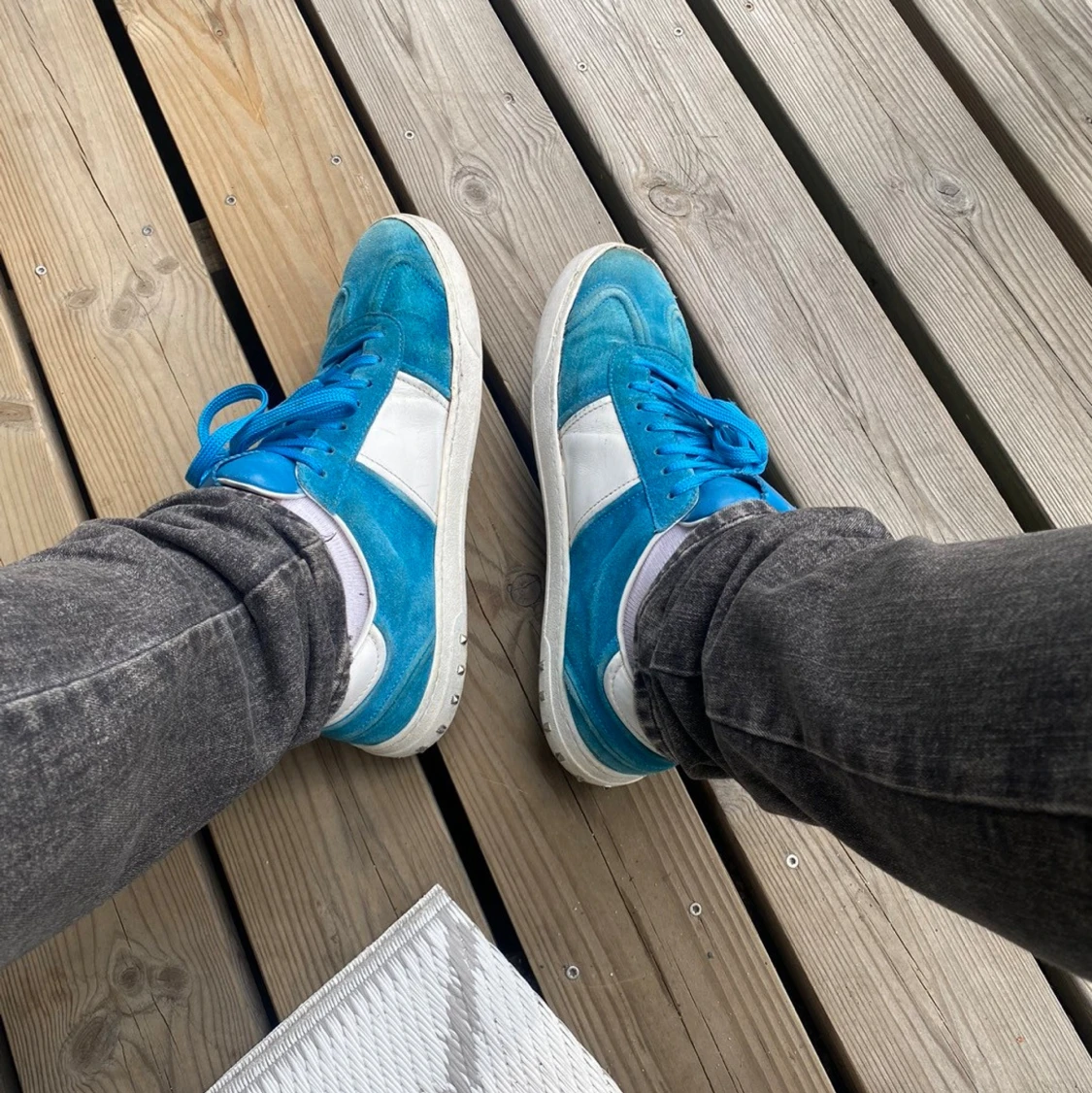 Valentino flycrews blå/vita sneakers - 3