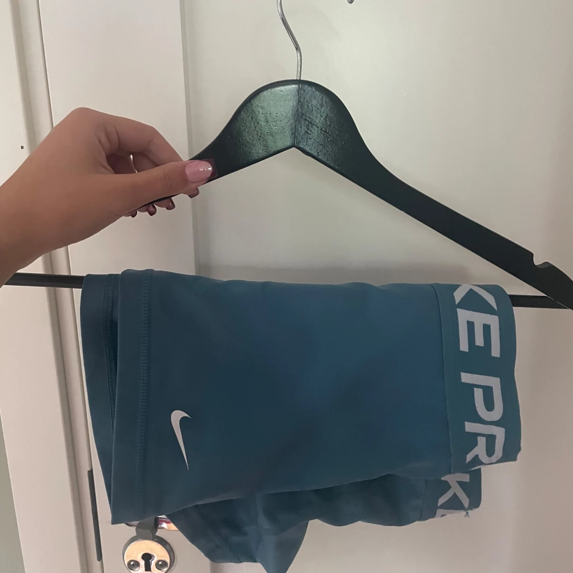 Nike Pro blå träningstights-shorts