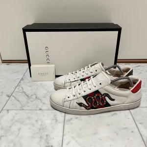 Gucci Ace ✅byte - Tja säljer ett par fetta Gucci ace dojor, dem har få defekter som jag kan skicka bild på annars väldigt bra skick | Storlek 43 | Skriv gärna om du har några frågor eller om du är intresserad | priset är inte hugget i en sten!