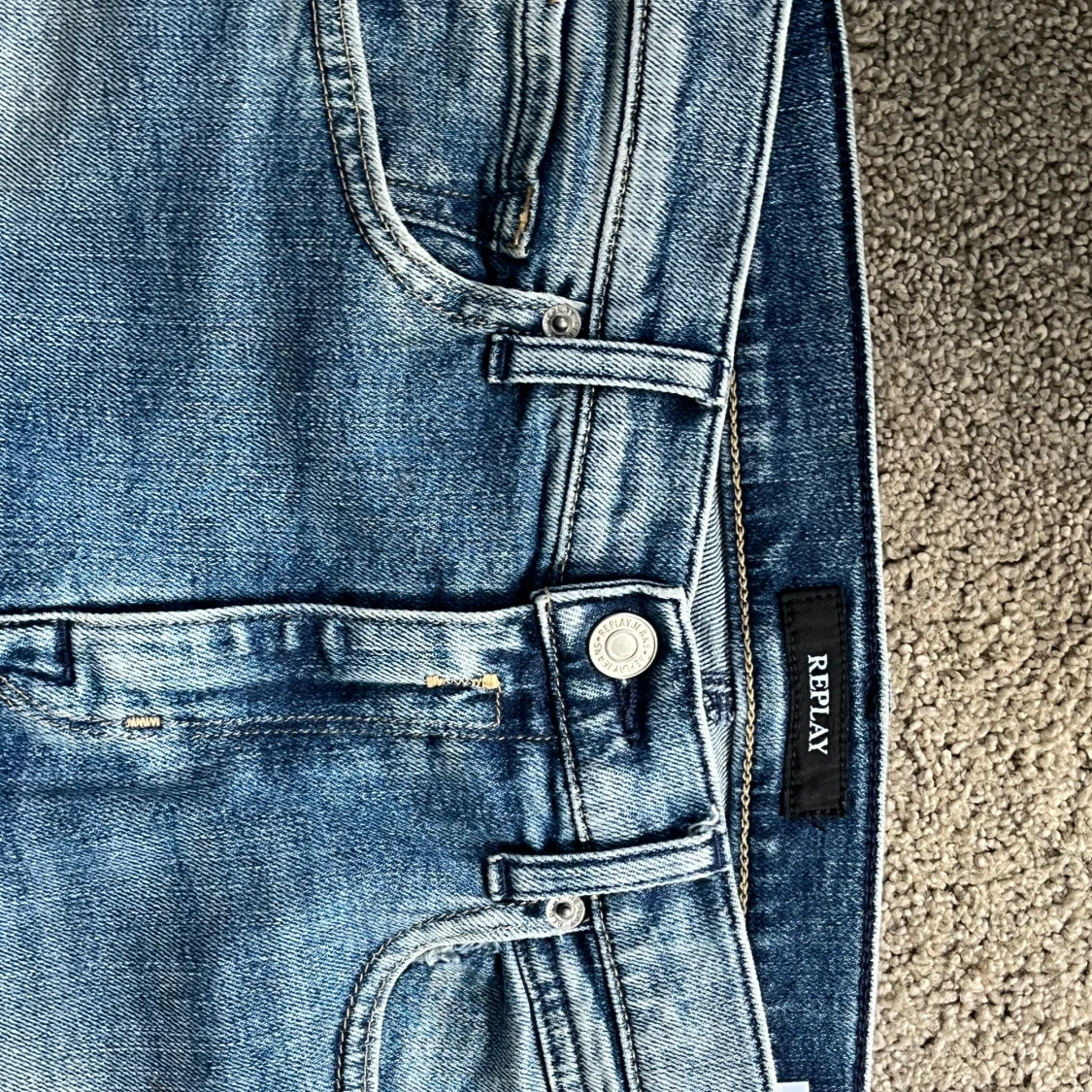 Replay ljusblå jeans slim fit - 1