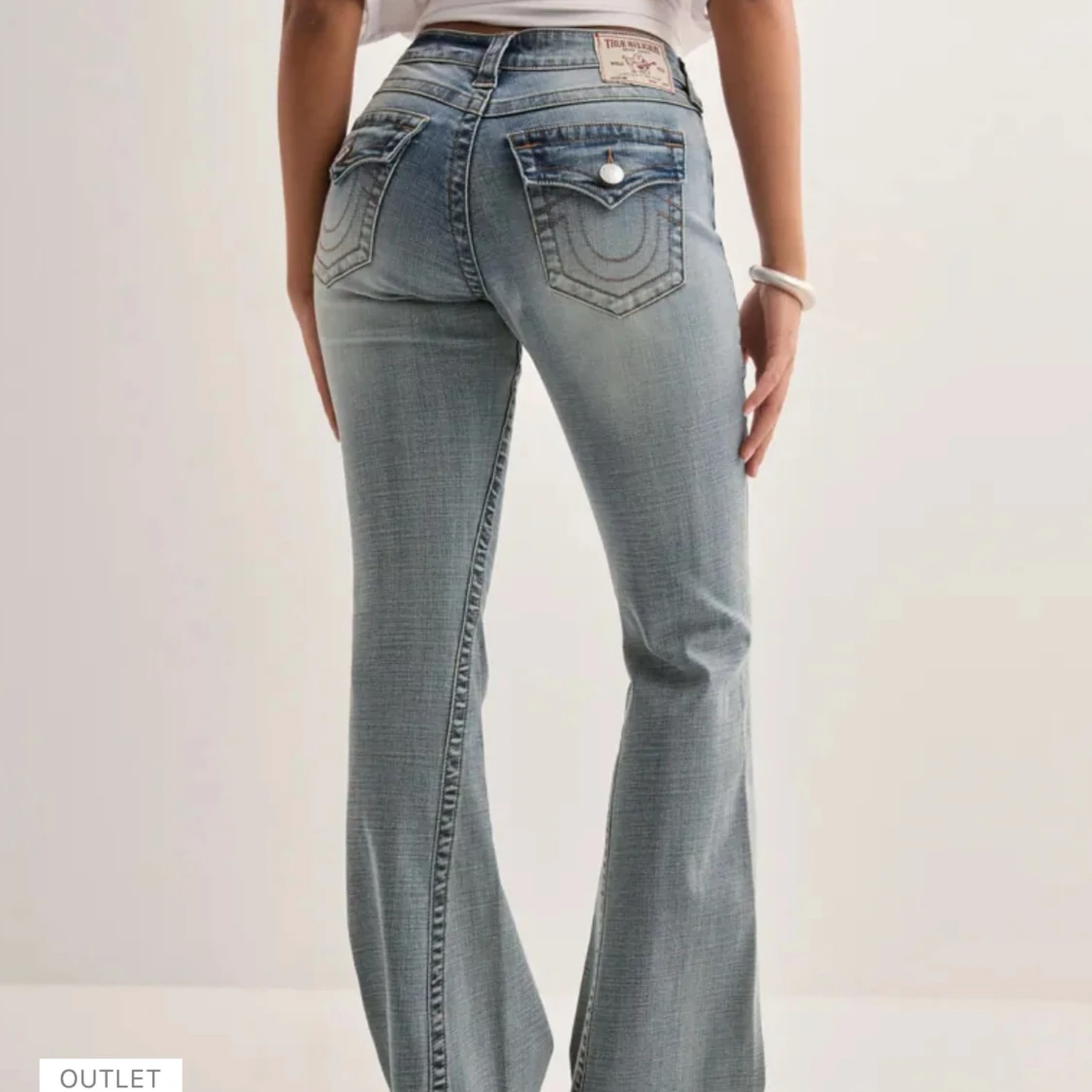 Ljusblå bootcut jeans från True Religion - 5