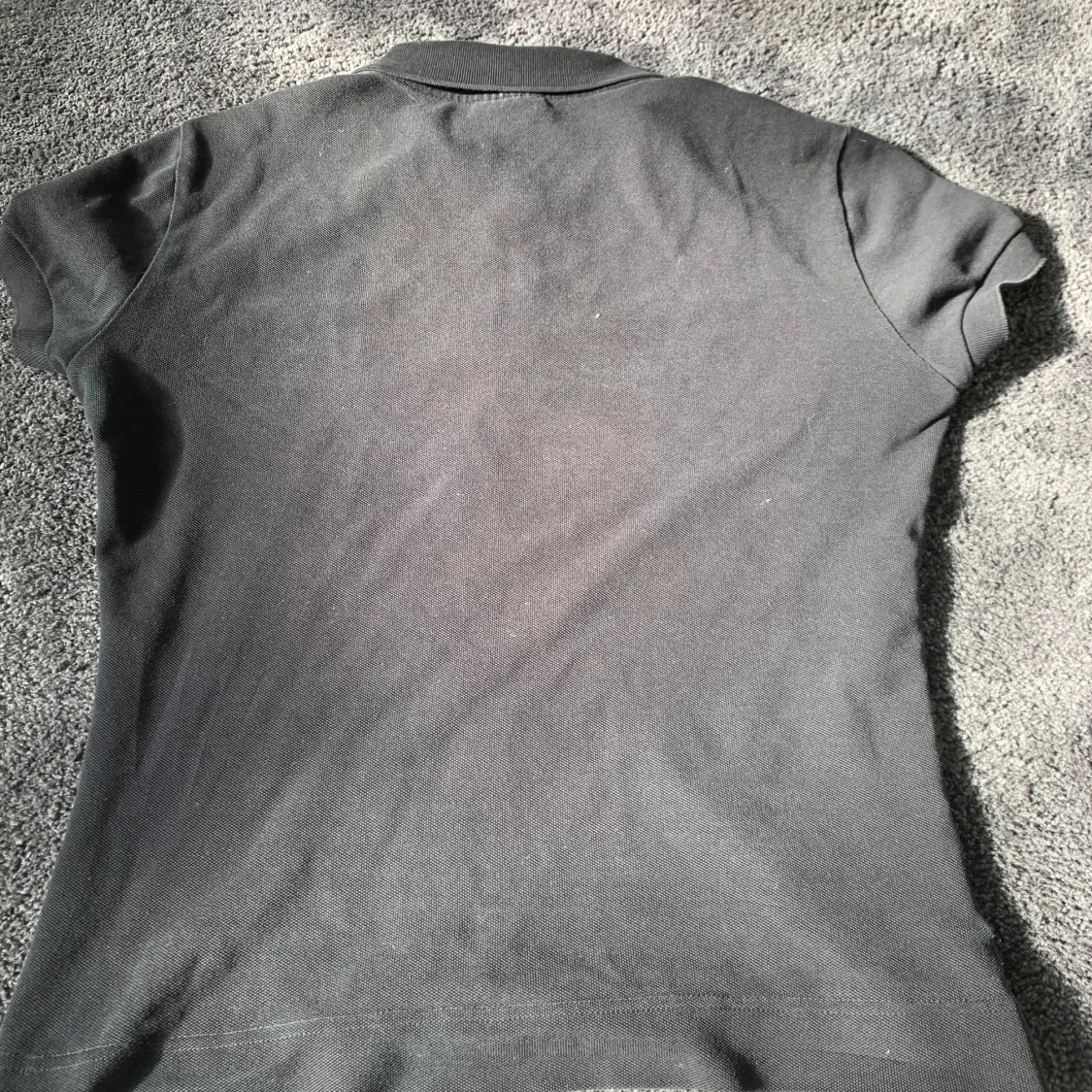 Svart Lacoste pikétröja i bomull - 3