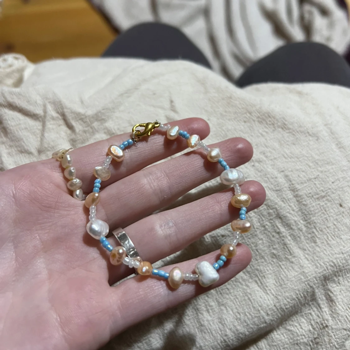 Armband, sötvattenspärlor  - 1