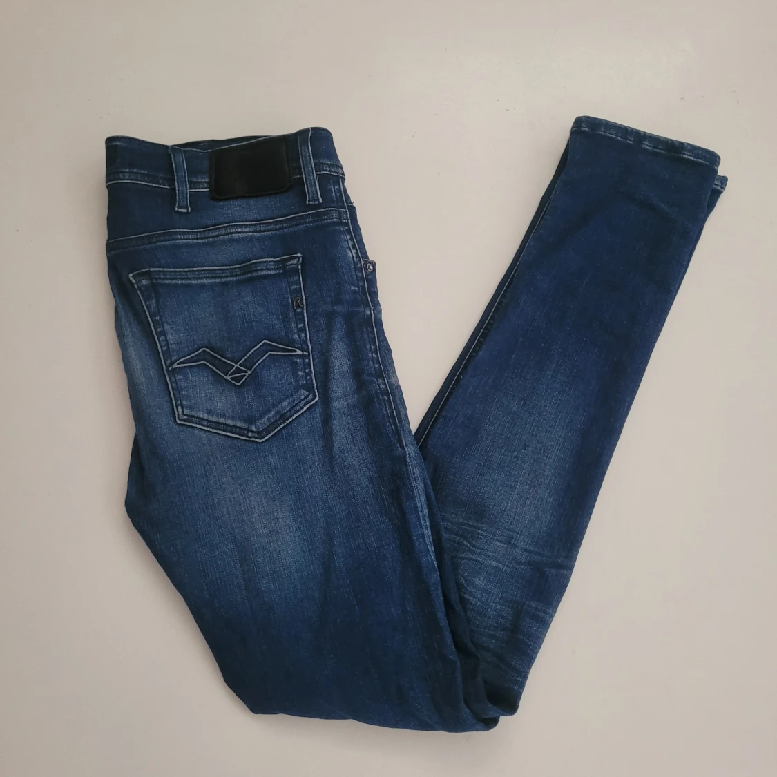 Blå Replay jeans, modell Anbass
