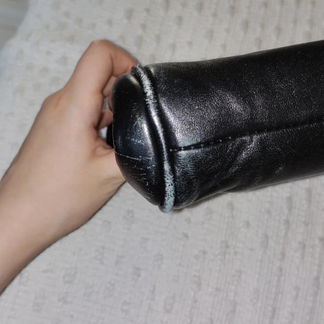 Svart läderväska - 4