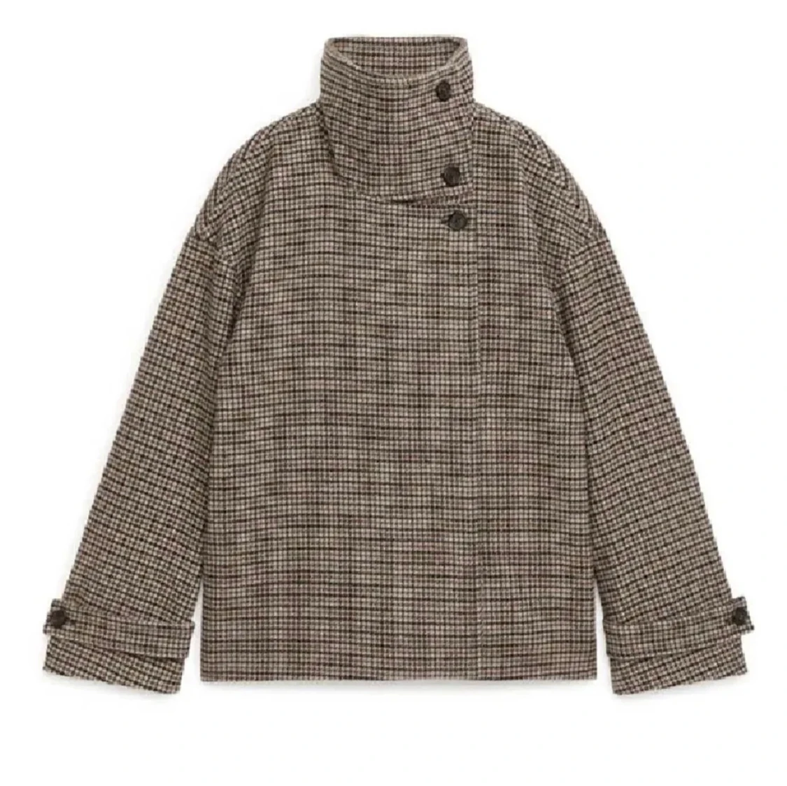 Brun rutig Arket jacka