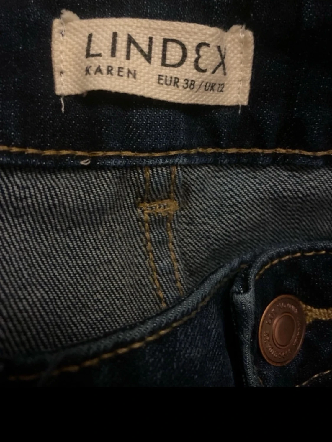 Mörkblå bootcut jeans från Karen - 5