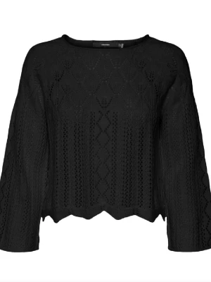 vmginger virkad stickad topp  - Söt virkad / stickad croppad svart topp ifrån VEROMODA  💗 Storlek S, modellen på tröjan heter ”vmginger” 🙌 