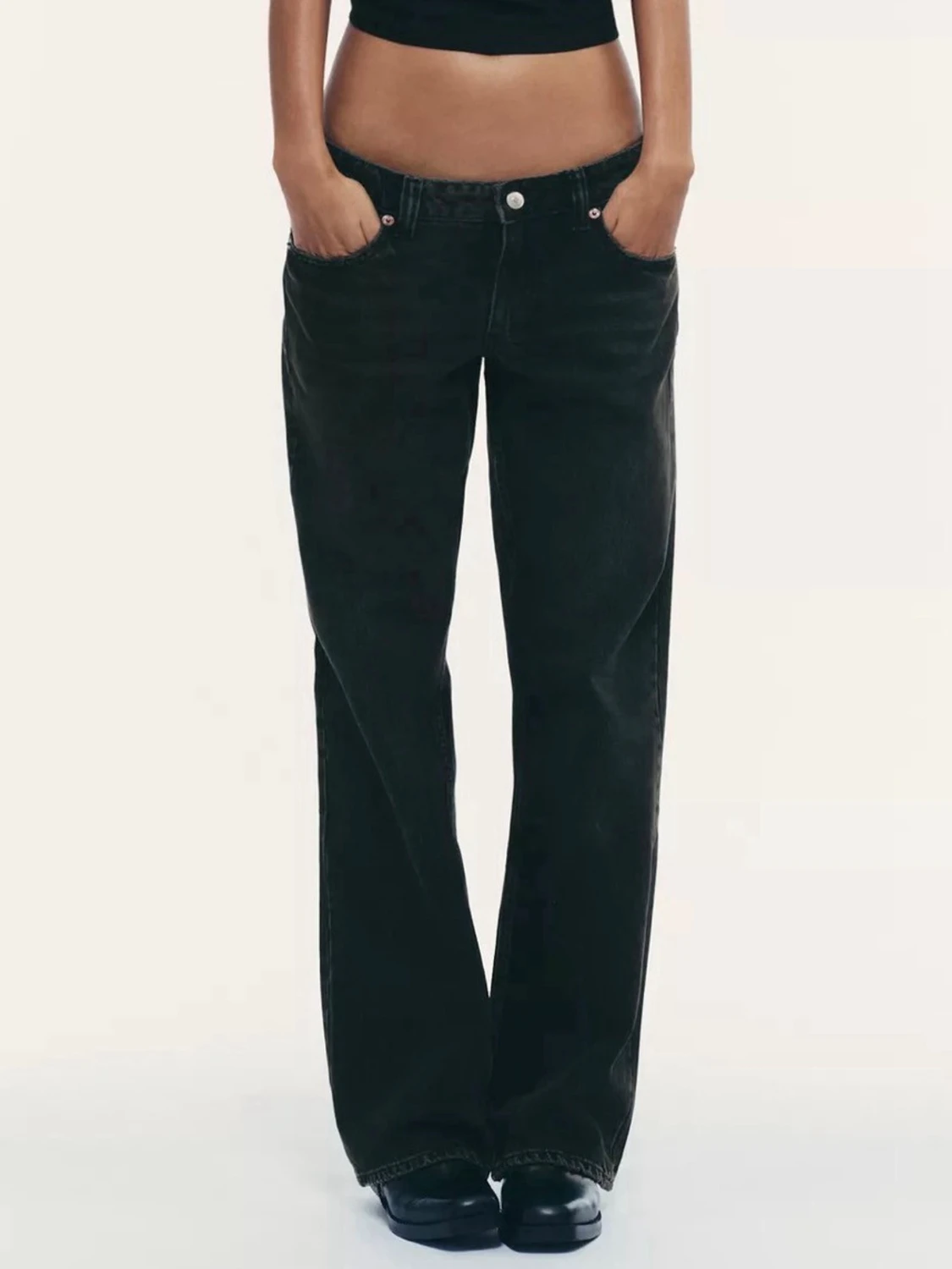 Lågmidjade baggy jeans Zara