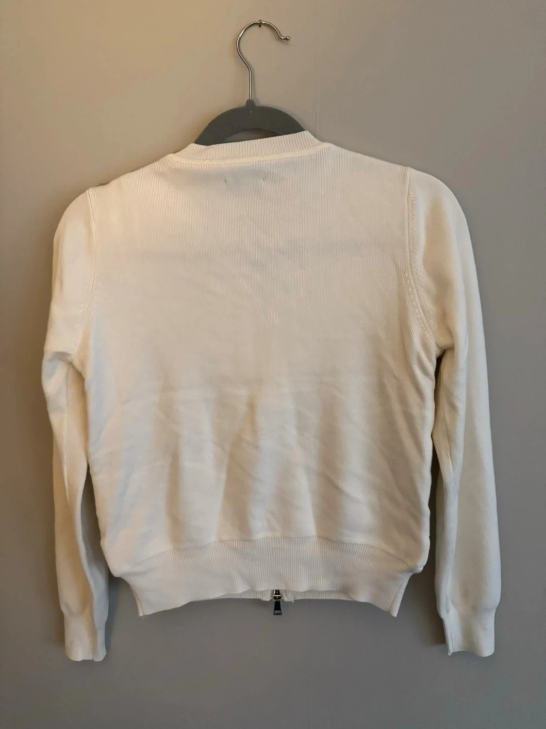  Fin vit Moncler cardigan  - 2