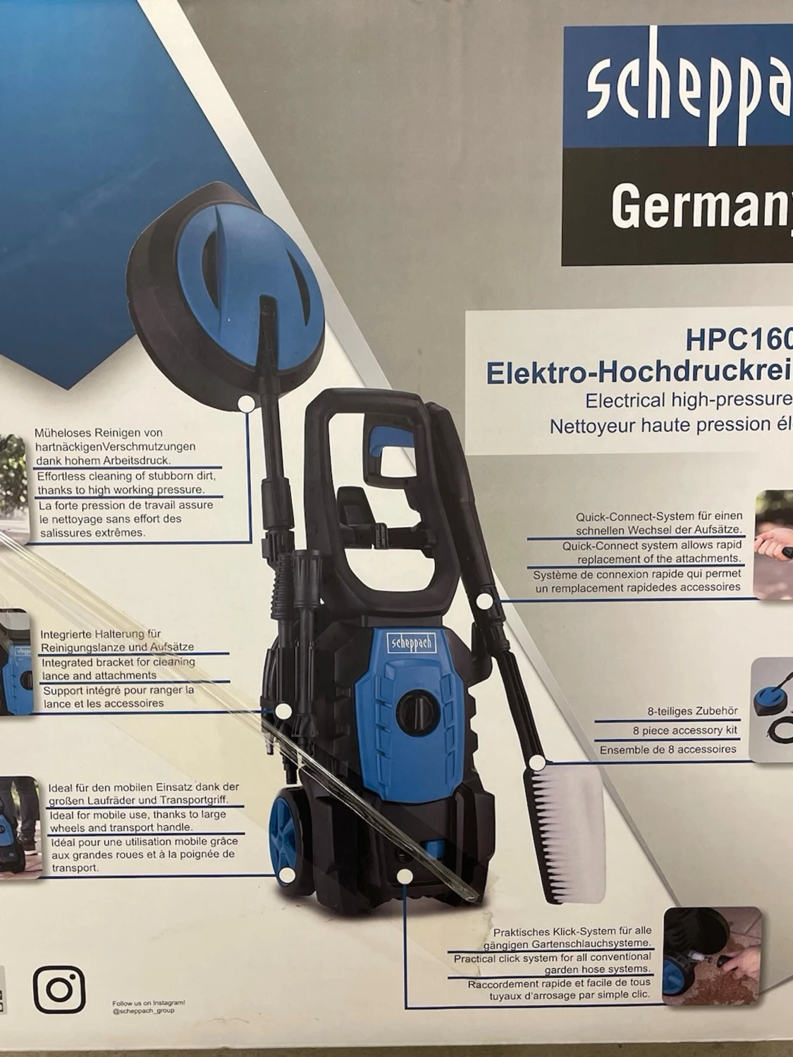 Högtryckstvätt Scheppach - 4