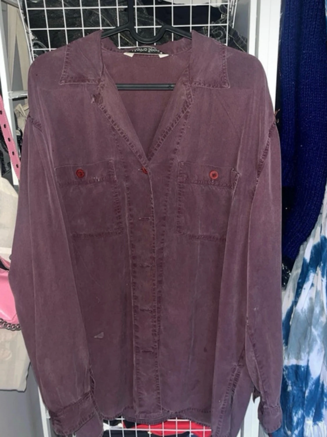 Mörklila skjorta från Marina Sport