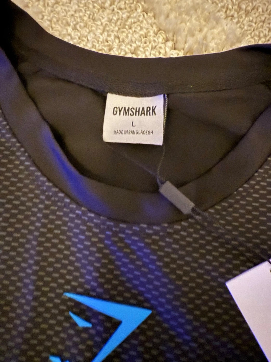 Gymshark Onyx V5 Långärmad Tröja – Svart & Blå - 2