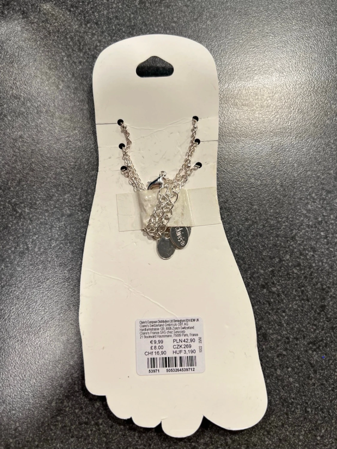 Silverigt fot armband onda ögat från Claire's - 2