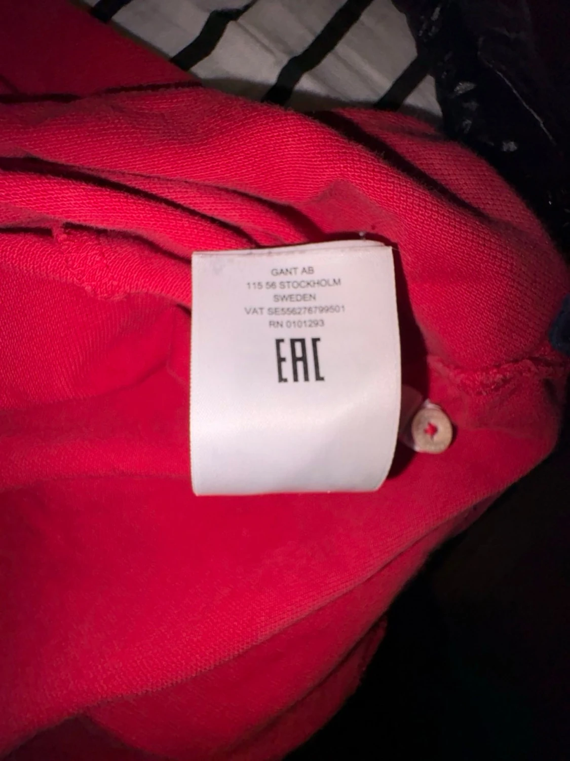 Röd pikétröja från GANT i 2XL - 1