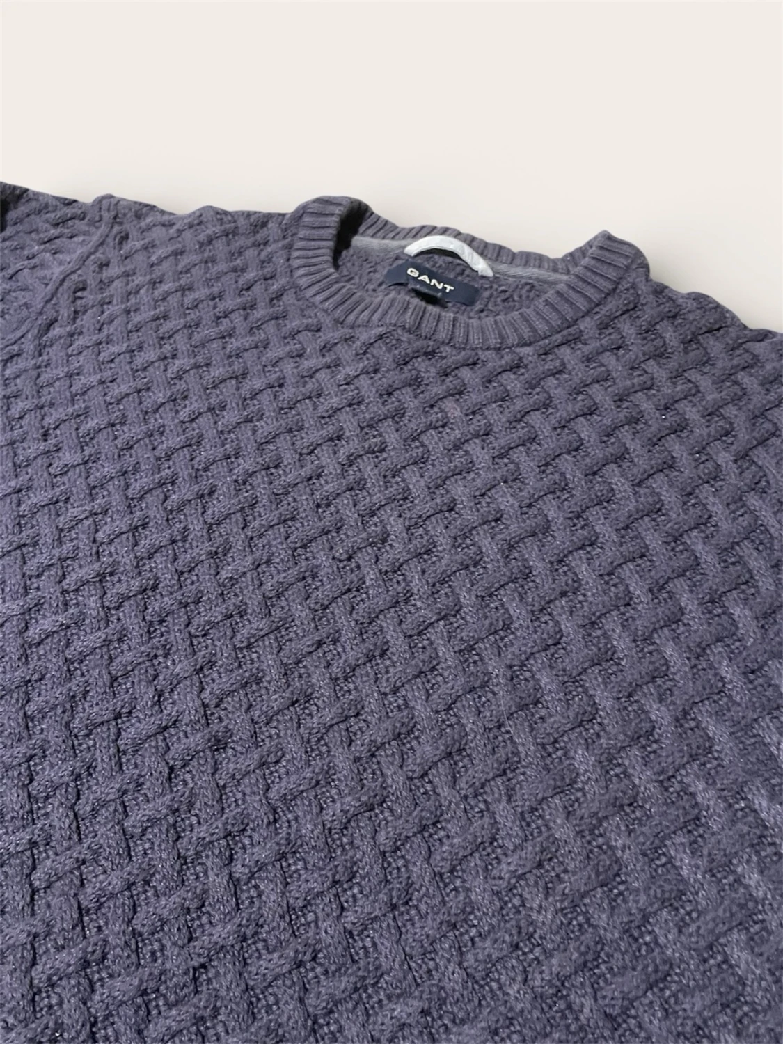 Mörkblå stickad tröja från GANT - 2