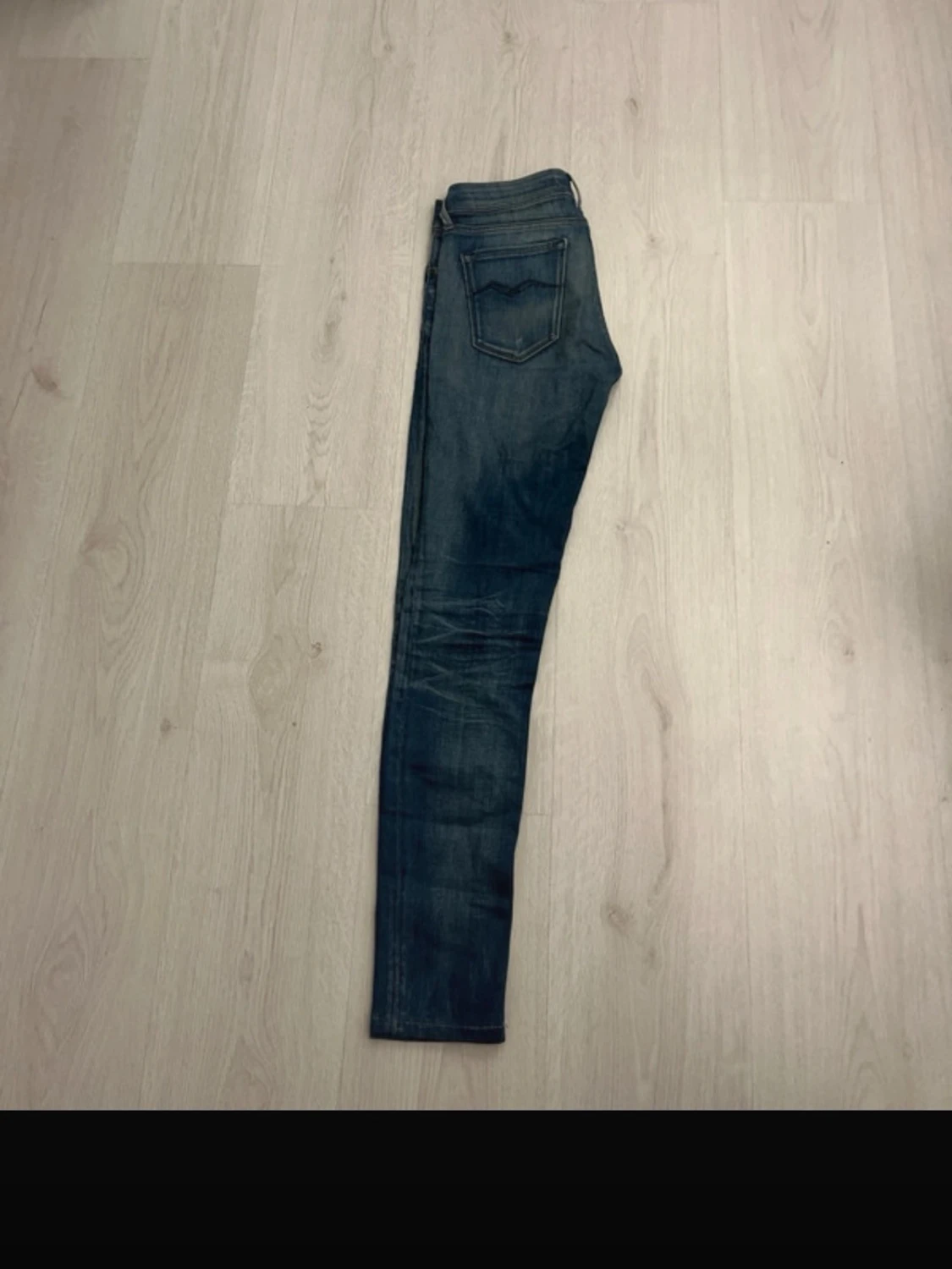 Replay blå skinny jeans strl 27/32 - 1