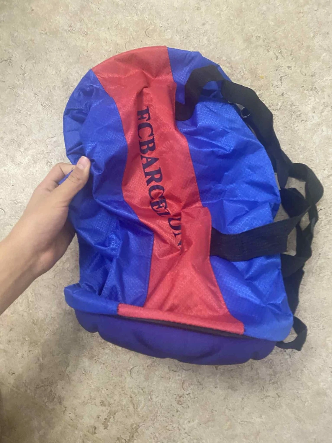 FC Barcelona blå och röd ryggsäck