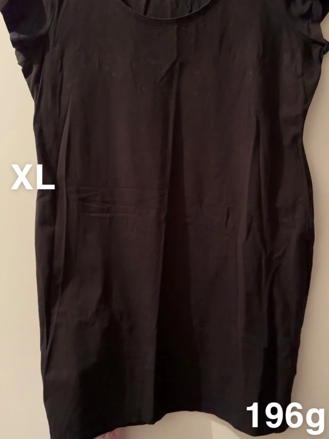 Svart kortärmad klänning XL