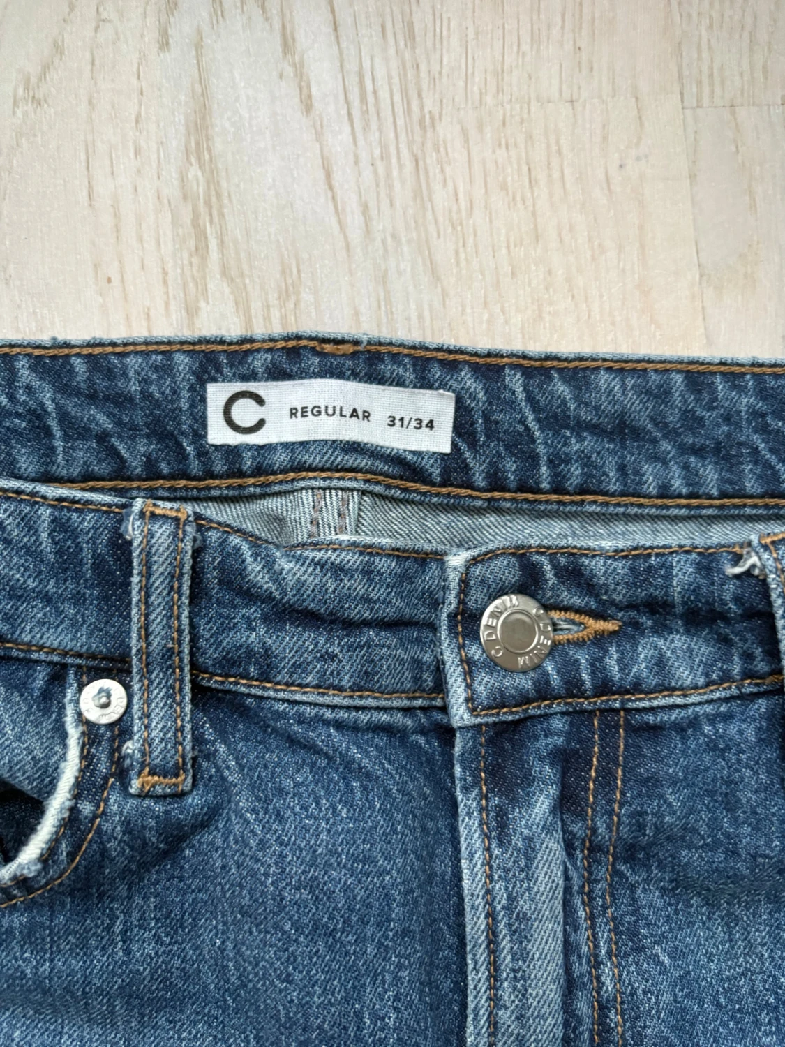 Blå jeansbyxor från Cubus, regular fit - 2