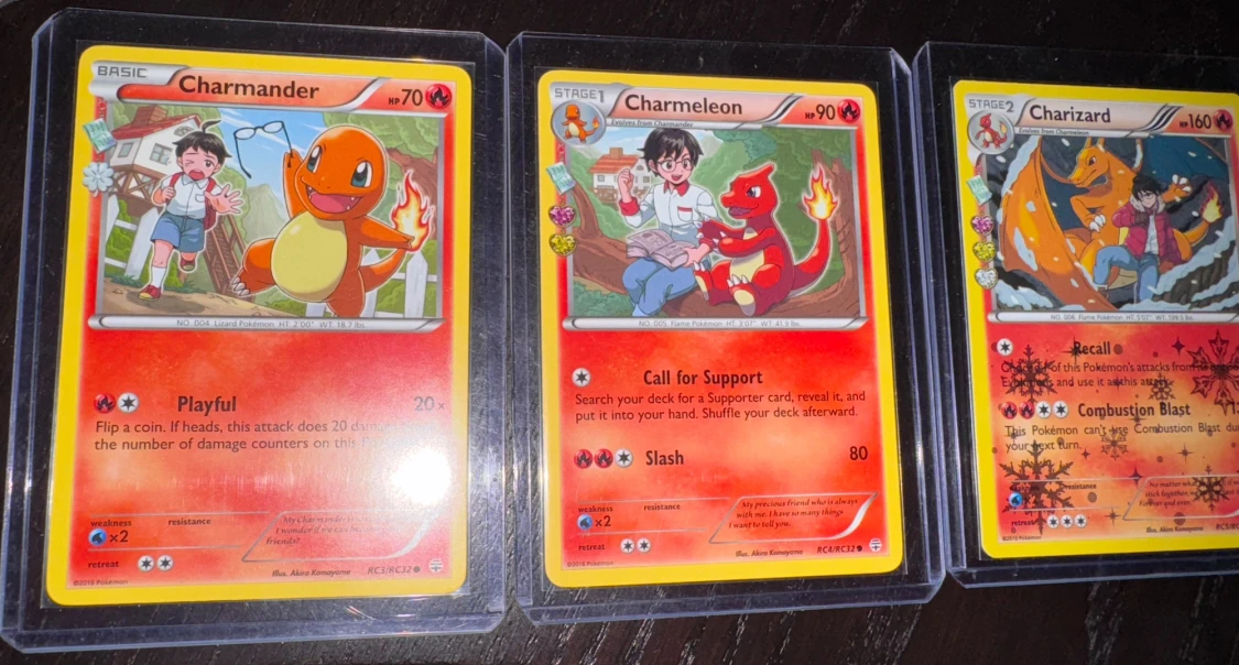 Härlig eldtrio - Charizard - Charmeleon - Charmander - 1