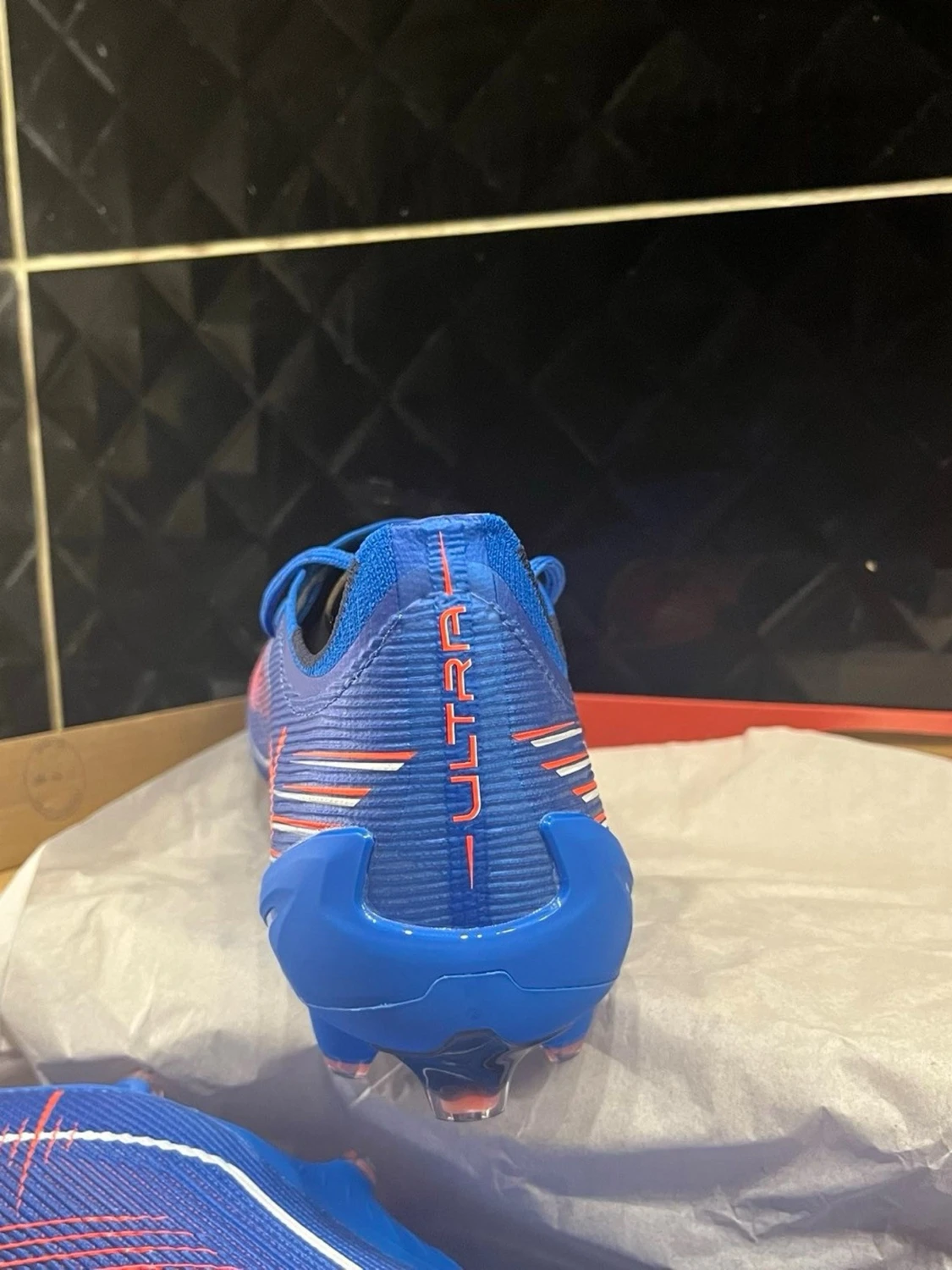 Blå Puma Ultra fotbollsskor - 3