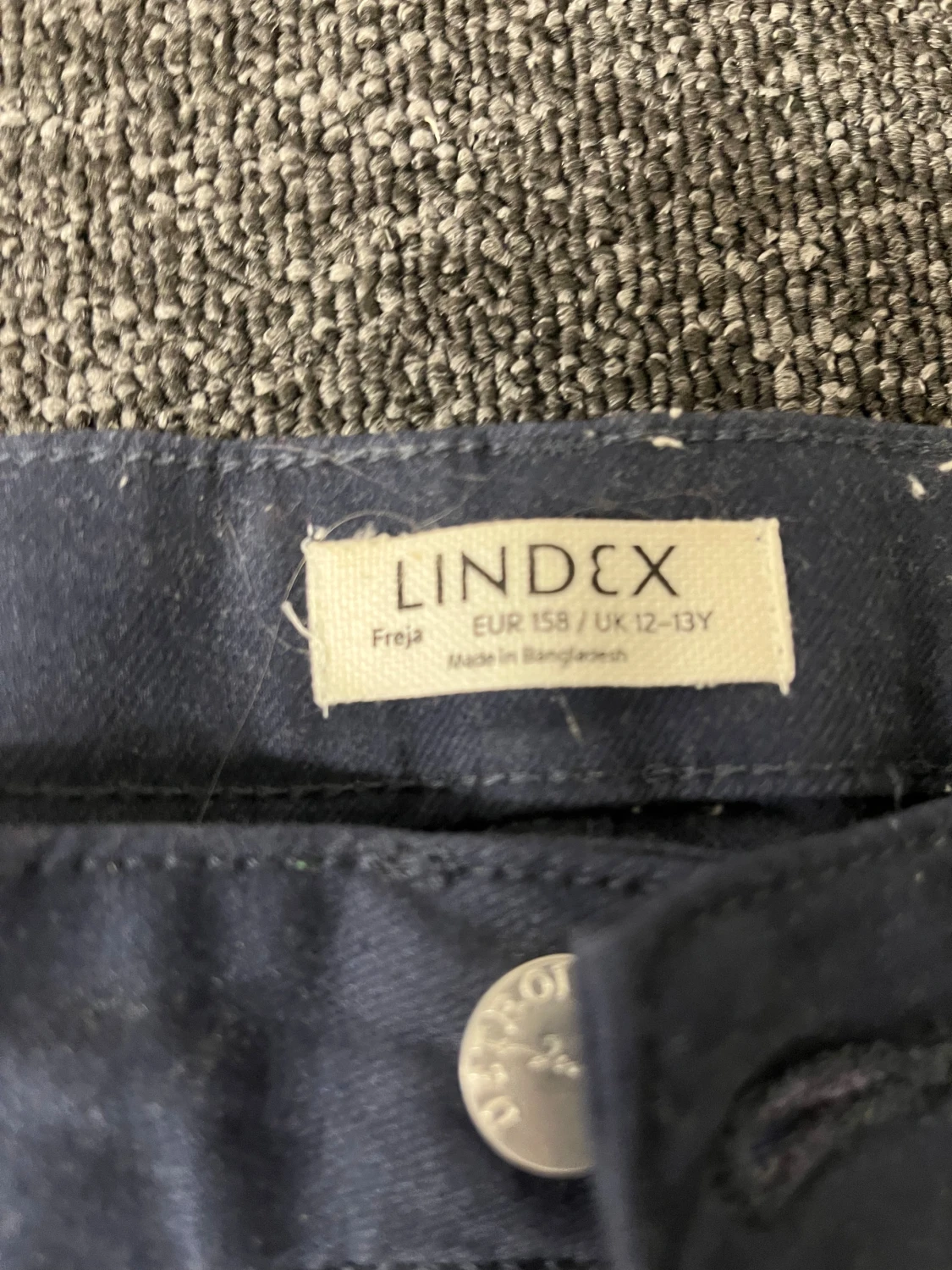 Mörkblå bootcut byxor från Lindex - 3