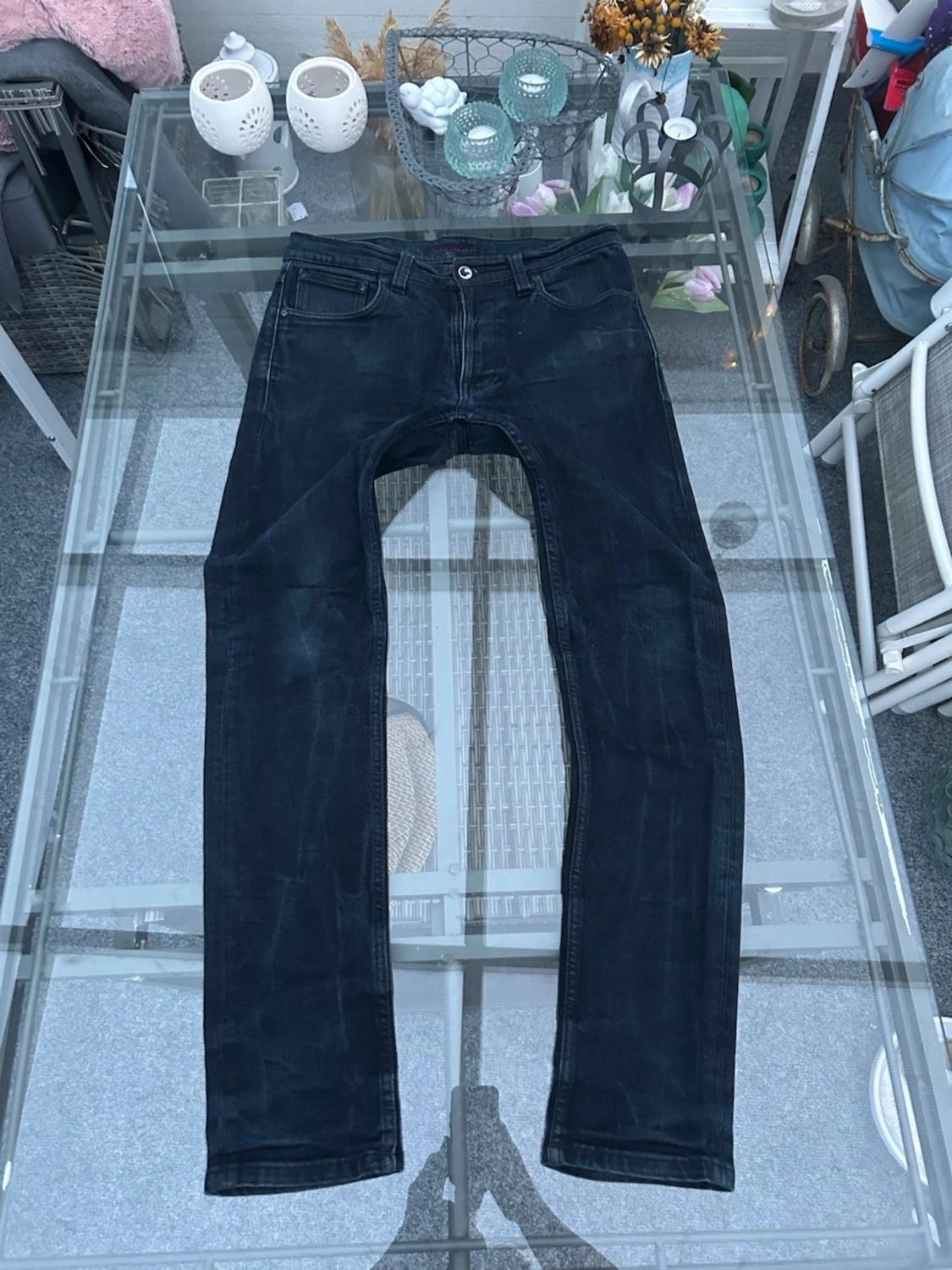 Nudie Jeans Lean Dean – dark raw denim (W32 L32) - 2