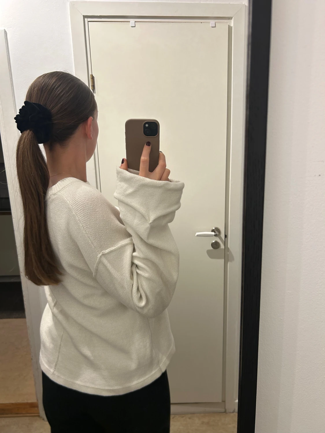 Vit oversized stickad tröja NA-KD - 3