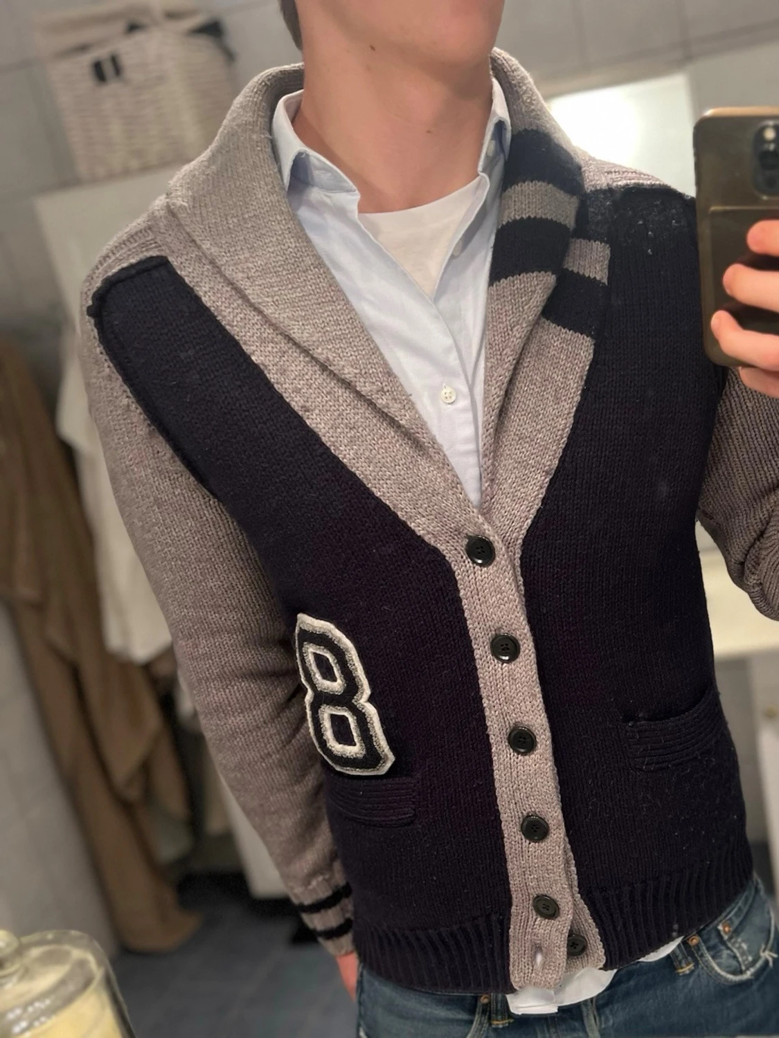 Replay stickad kofta  - 1