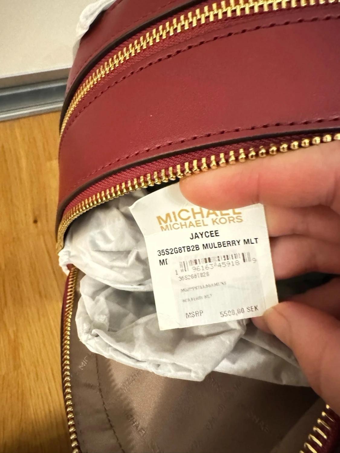 Michael Kors Jaycee backpack väska signatur logo medium ryggsäck - 4