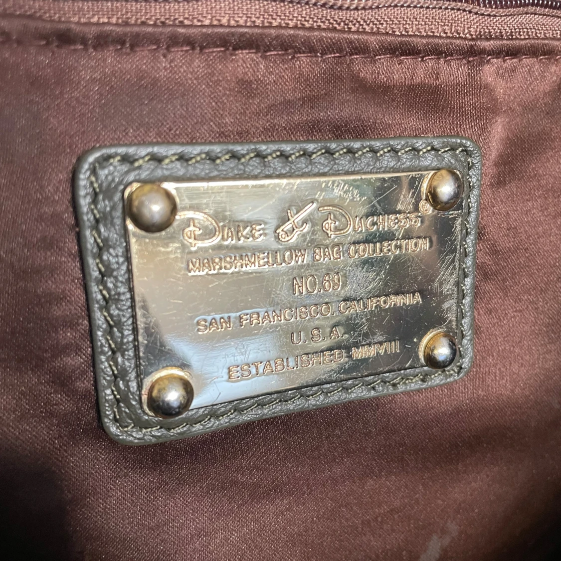 Stor svart axelväska Duke & Duchess - 1