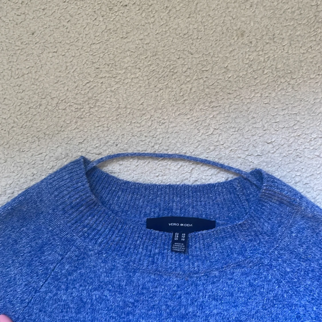 Blå stickad tröja från Vero Moda - 1