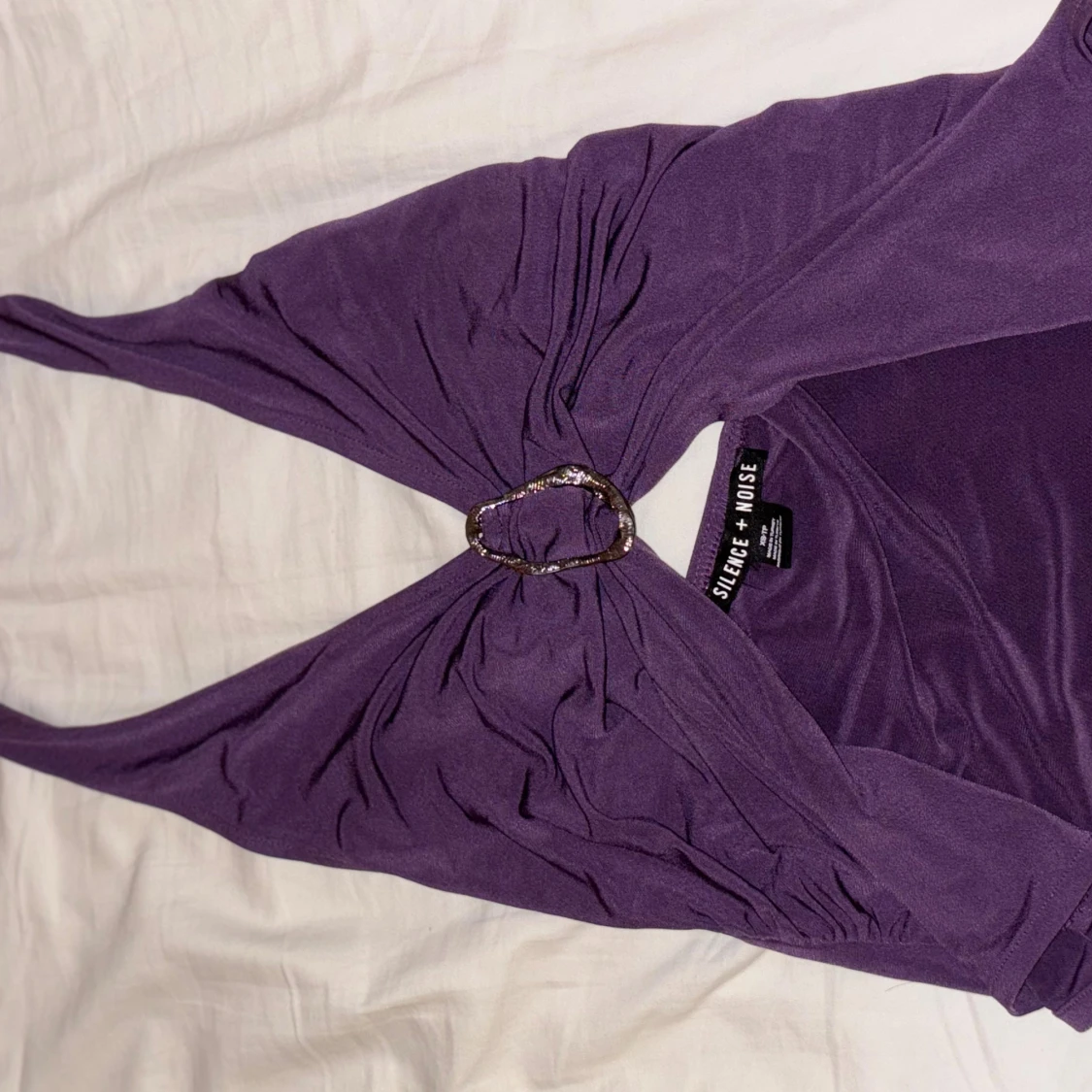 Lila halterneckklänning Silence + Noise - 2