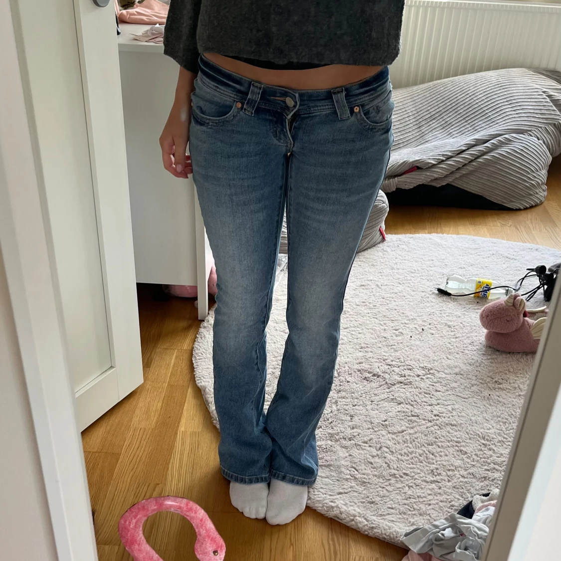 Blå bootcut jeans Abrand - 2