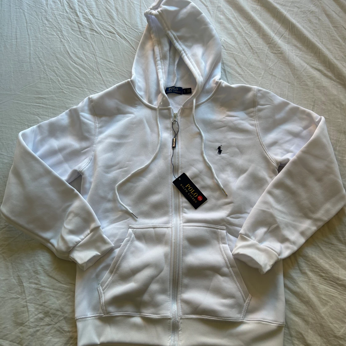 Vit hoodie från Polo Ralph Lauren