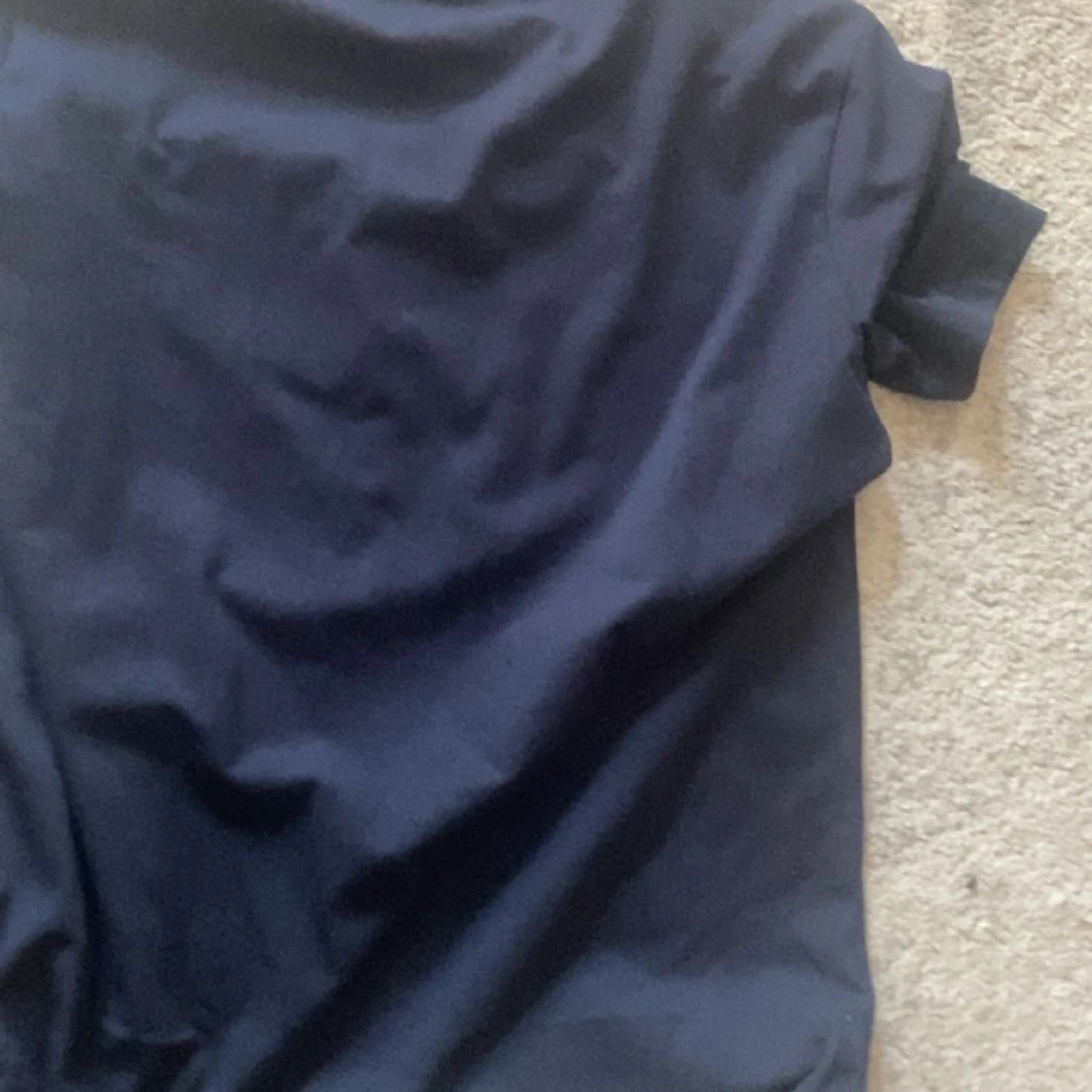 Mörkblå Moncler t-shirt med logga - 1