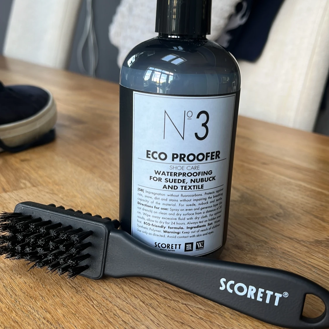Svarta mockasneakers från Strömberg! Kommer också med ett cleaning kit! - 4