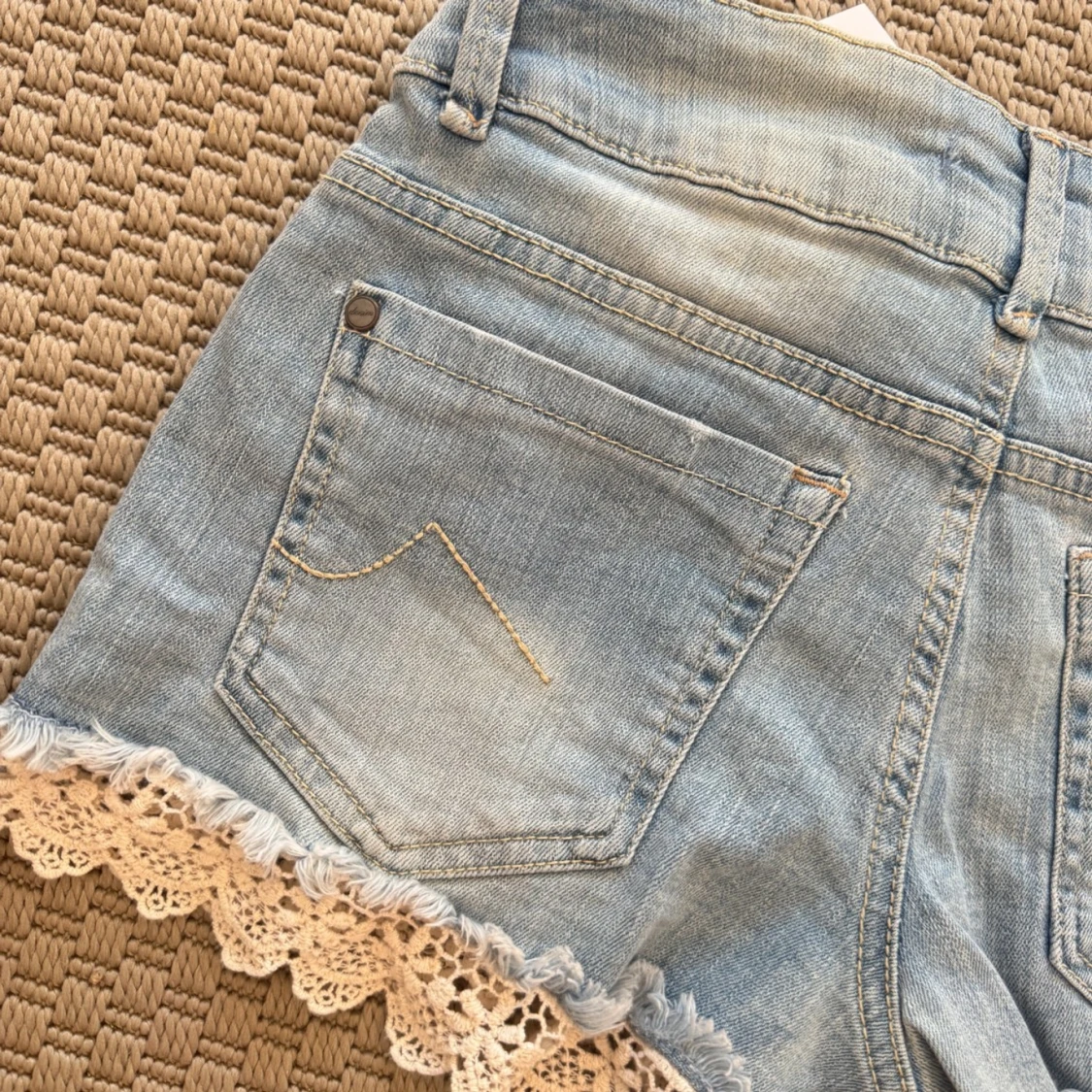 Ljus blåa low waist shorts 🌸🌸 - 92