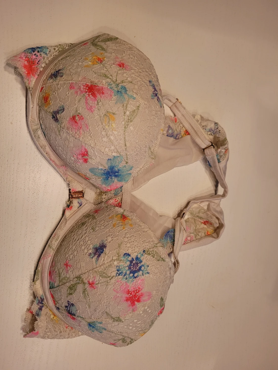 Blommig spets-bh i ljusa färger - 2