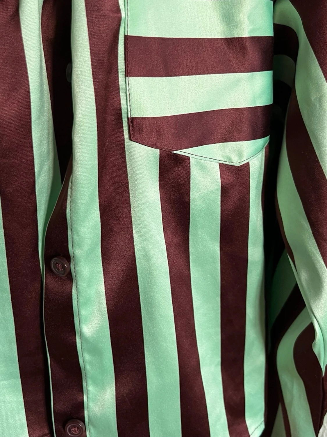 Randigt pyjamas set - 1