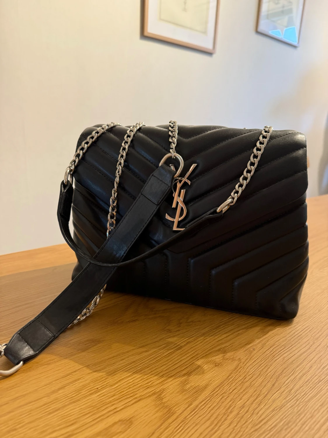 Svart handväska Ysl - 1