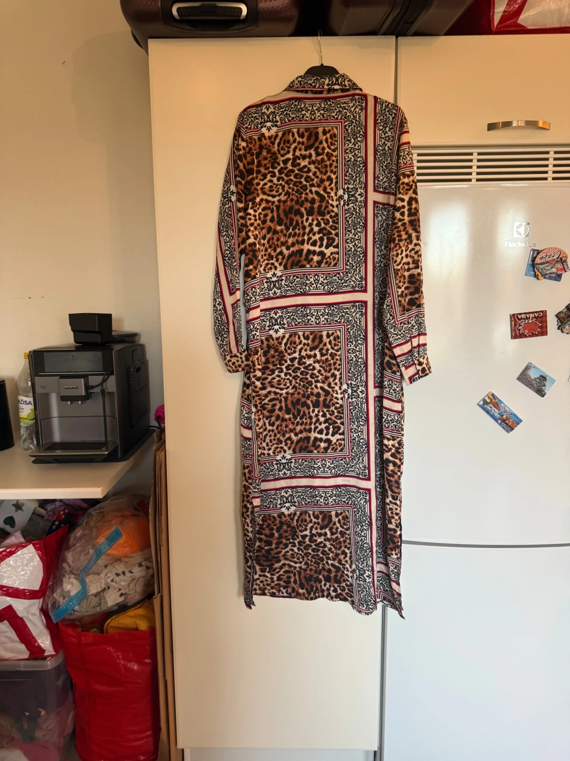 Leopardmönstrad långskjortklänning Vero Moda - 4