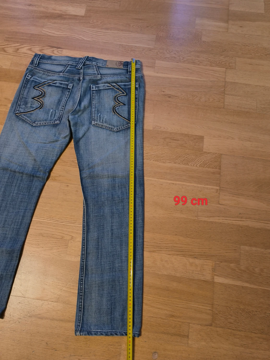 Blå Diesel jeans med broderade fickor - 5