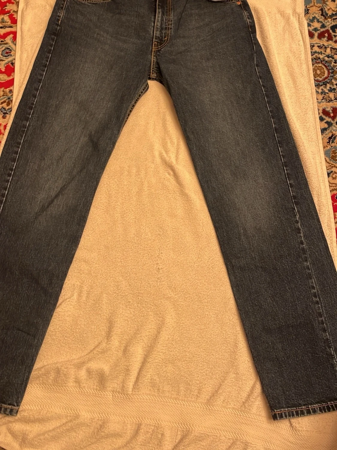 Levi's 501 mörkblå jeans straight fit - 1