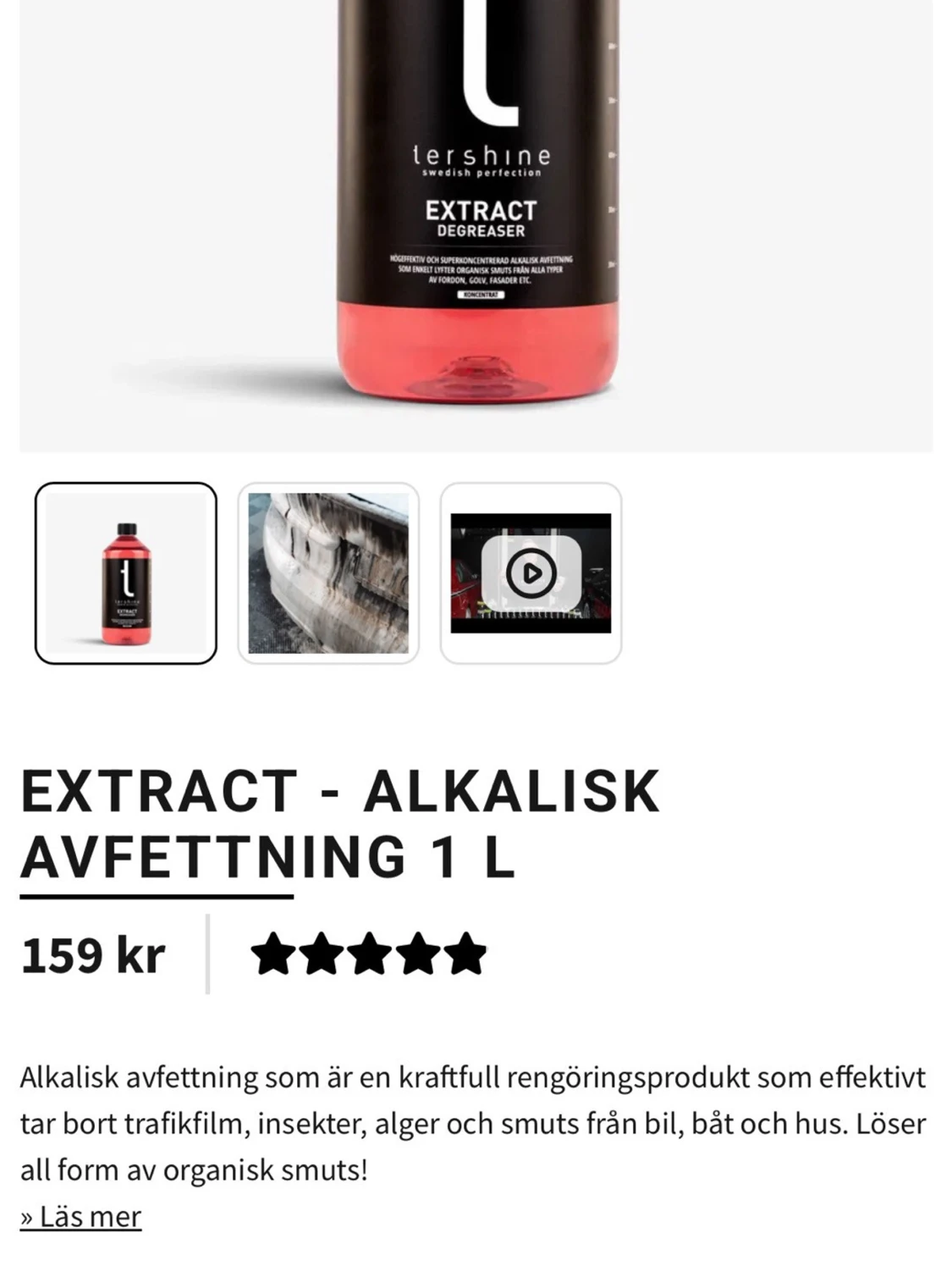 NYTT TerShine Bilvårdskit - Oanvänt!Spara frakt! - 3