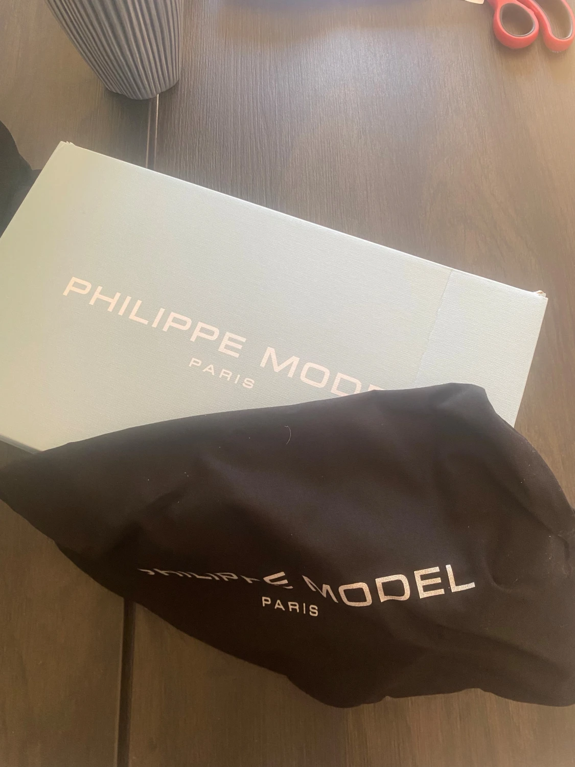 Philippe Model vita sneakers med grå detaljer - 2