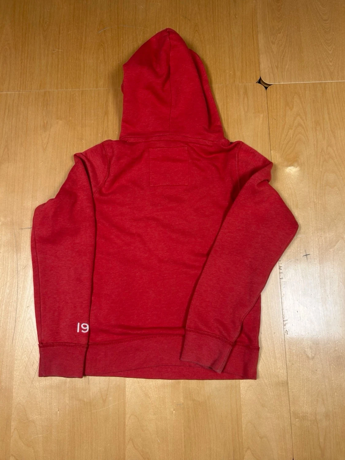 Röd Hollister hoodie - 1